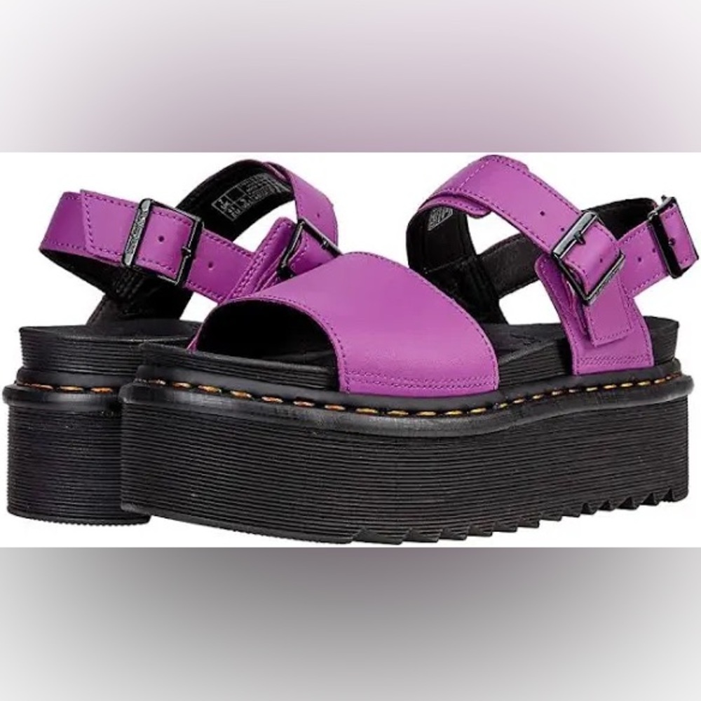 Dr. Martens Voss Purple Platform Sandals